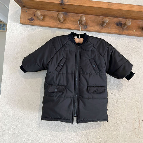 Medium and long padded cotton padded children's cotton-padded jacket winter baby coat